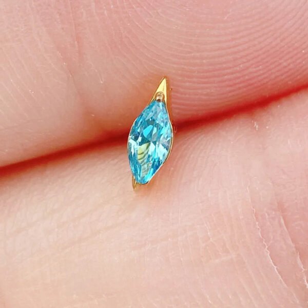 picture_f20161f5-7a4b-48fc-85e7-05439103d884(2) Titanium Alloy Ear Studs Embedded With 5A Zirconia G23 Titanium Lip Studs Spiral Ear Bone Studs Unisex Body Piercing Jewelry