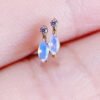 F136 Titanium Alloy Ear Studs Bowling Set Embedded Zirconia Small Versatile Ear Bone Studs Nose Studs Lip Studs G23 Titanium Piercing Jewelry