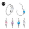 F136 Titanium Alloy, Ear, Ring, Stud, 1.0x8mm, Closed Loop, Nose, Septum, Clicker.