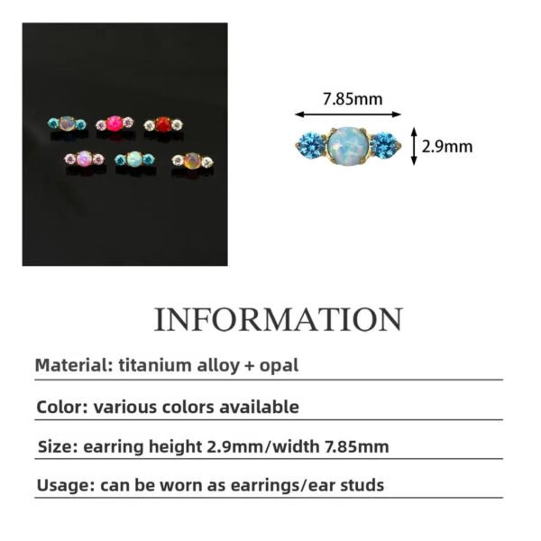 picture_f4d0b53b-387c-4cfa-8f8e-a73aa427350b(2) Titanium Alloy G23 Ear Studs Lip Rings Body Piercing Jewelry Aurora Jelly Candy Style Unisex Fashion Jewelry Ear Bone Studs