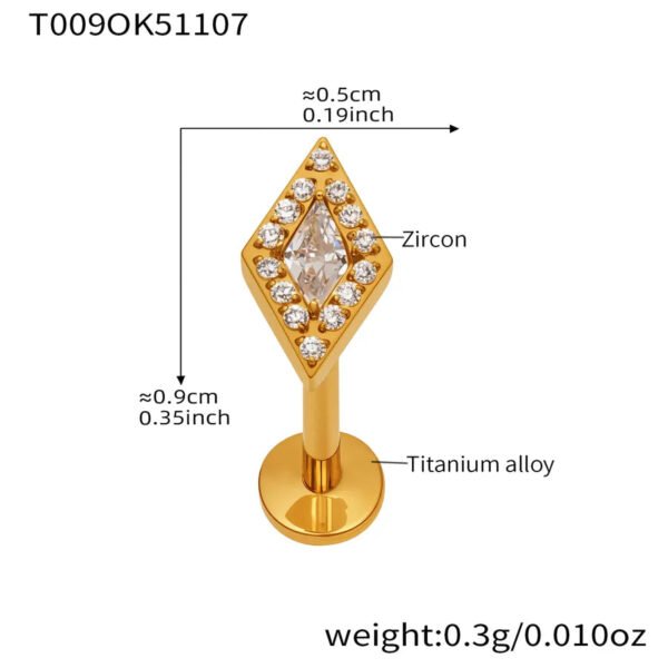 picture_f5c26d0f-9932-4621-add3-043fe04d4736(3) Satan's Child Piercing Mermaid Lip Stud Titanium Alloy Stud Sweet Cool Hot Girl Piercing Titanium Alloy Zircon Lip Ring Titanium Alloy Jewelry