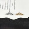 G23 Titanium, Ear, Stud, Set With Zirconia, Piercing, Jewellery, Inner Thread, Lip, Cartilage, Helix, Flat, Tiara, Dainty, Elegant