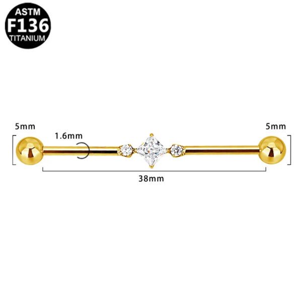 Fashionable Heart/Butterfly F136 Piercing Ear Bridge Trendy Titanium Alloy Male Female Universal Ear Studs