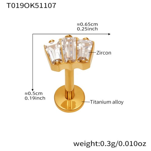 picture_f88ca5b5-973c-4695-b6fd-39dc196e3a02(2) Satan's Child Piercing Mermaid Lip Stud Titanium Alloy Stud Sweet Cool Hot Girl Piercing Titanium Alloy Zircon Lip Ring Titanium Alloy Jewelry