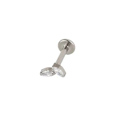 picture_fb5f1a13-8ac7-441c-aabf-84b8fb1fabd6(2) G23 Titanium Stud Earrings Set With Zirconia Plug Style Flat Bottom Lip Studs Titanium Alloy Lip Ring Piercing Jewelry