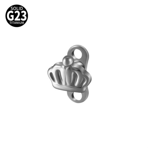 G23 Titanium Alloy Butterfly Skull Heart Piercing Studs Under-Skin Jewelry Skin Animal Snake Dolphin Bone Studs